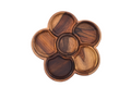 Flower Shaped Wooden Snack Tray