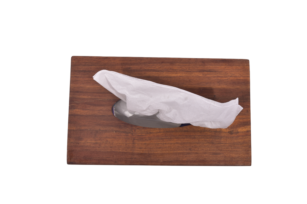 Crafted Wooden Tissue Keeper