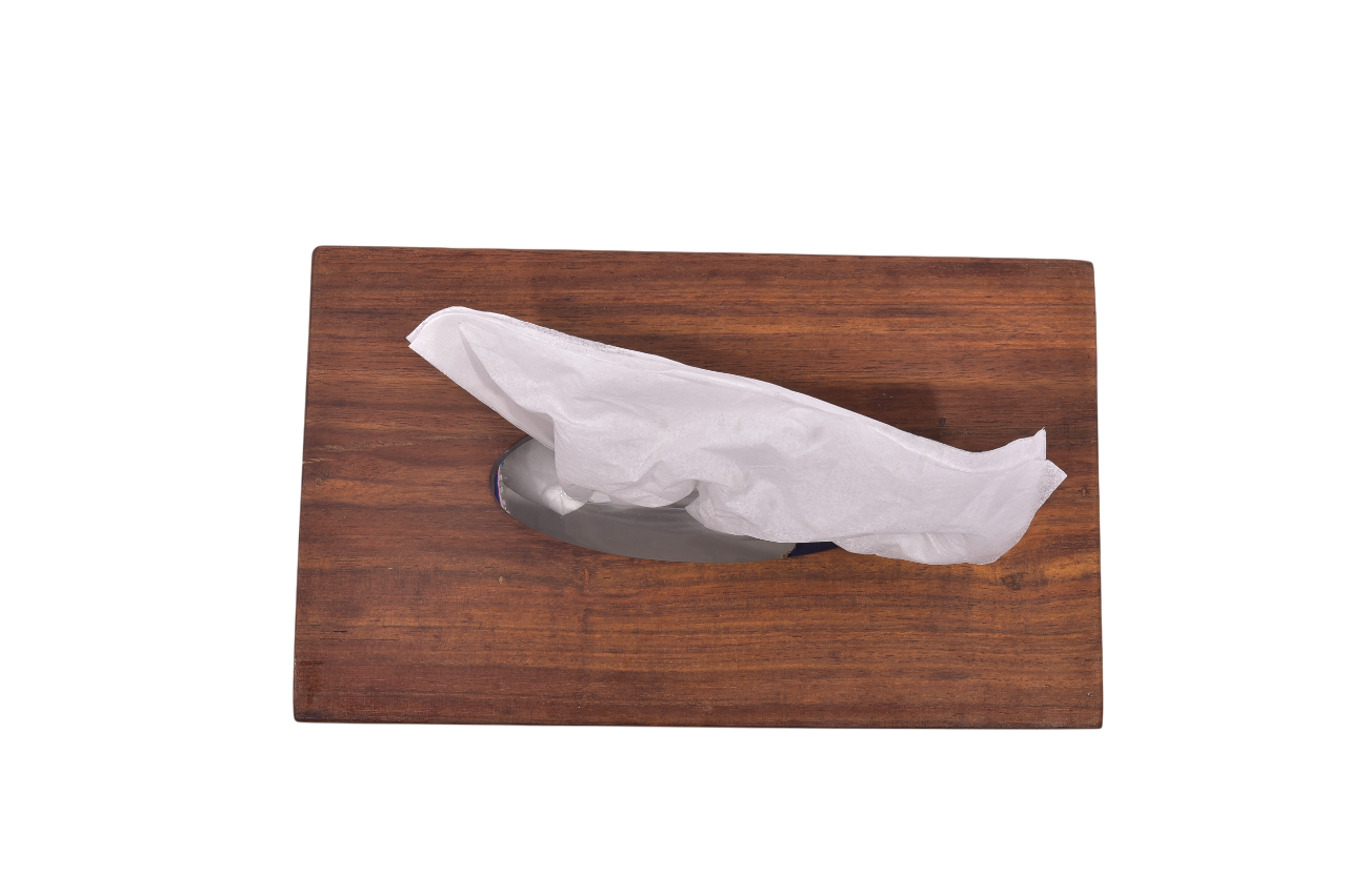 Crafted Wooden Tissue Keeper