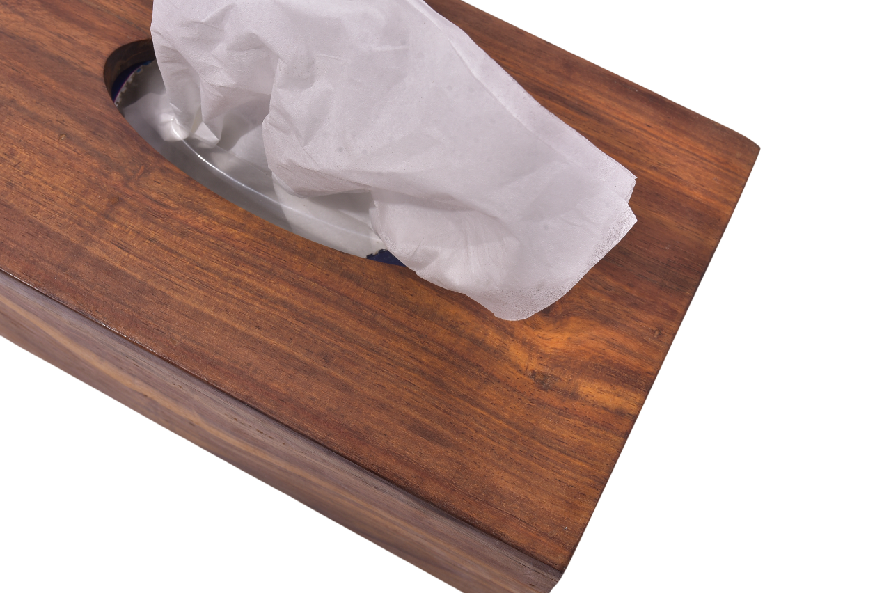 Crafted Wooden Tissue Keeper